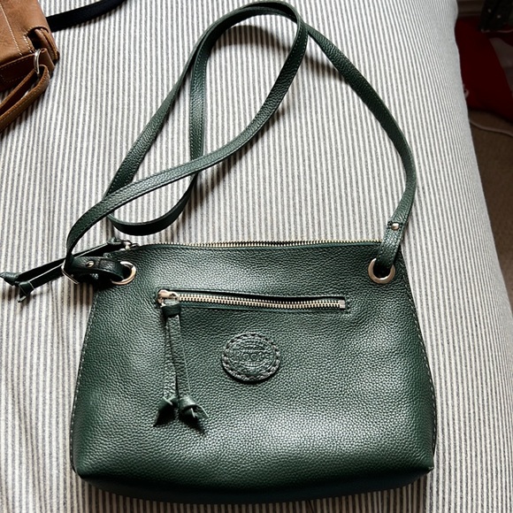 Green Leather Roots Purse - Picture 1 of 3